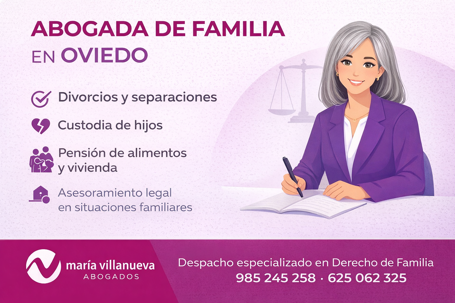 abogada de familia en Oviedo María Villanueva
